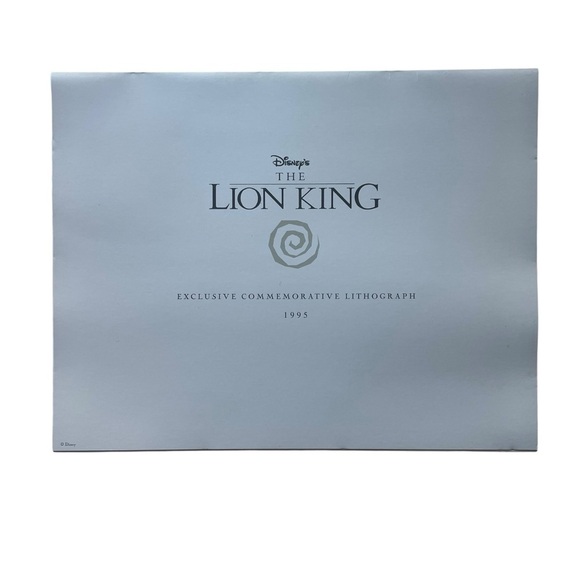 Walt Disney Lion King Exclusive Commemorative Lithograph 1995 Mufasa & Rafiki - Picture 2 of 8